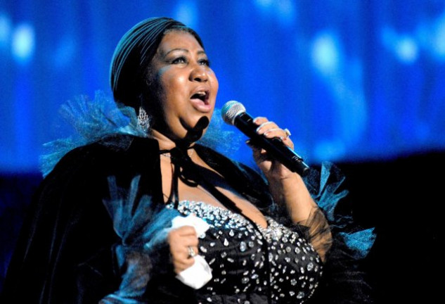 Aretha Franklin en una de sus actuaciones.