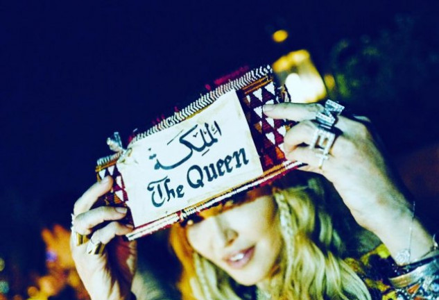 Madonna en una imagen de Instagram en la que deja muy claro que ella es la reina de la fiesta.