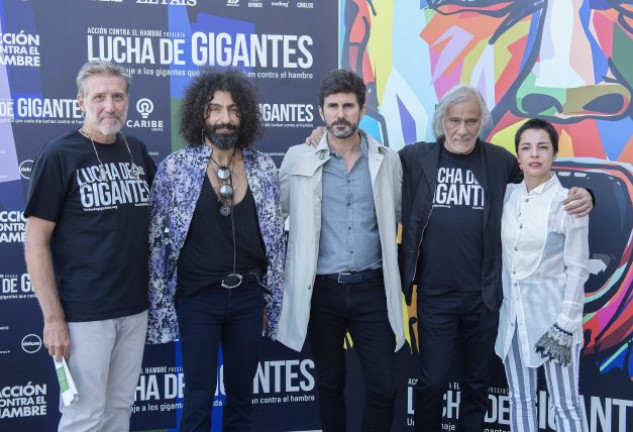 Emilio Aragón con Ara Malikian, Hernan Zin, Carlos Vega y La Mari.