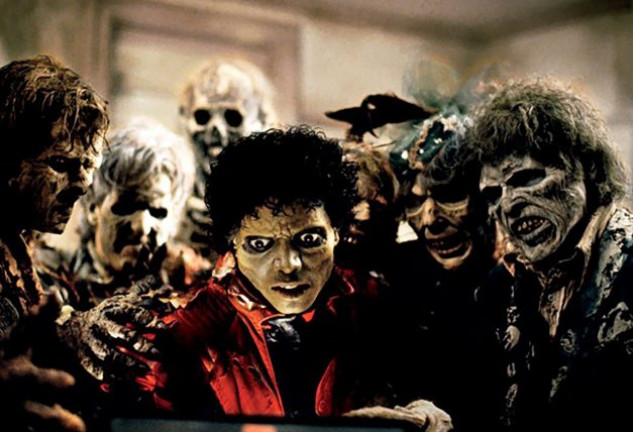 Michael Jackson de zombi en «Thriller».