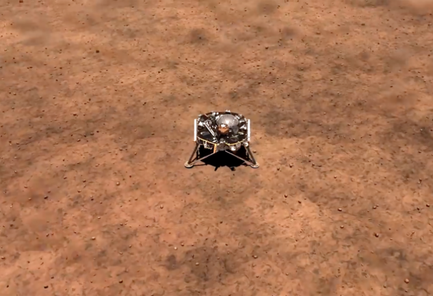 La sonda InSight en Marte.