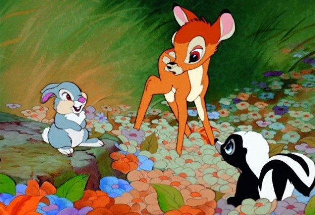 Una escena de «Bamby», en la que el protagonista pierde a su madre, que es abatida por un cazador
