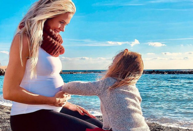 Patricia Montero con su hija, Lis.