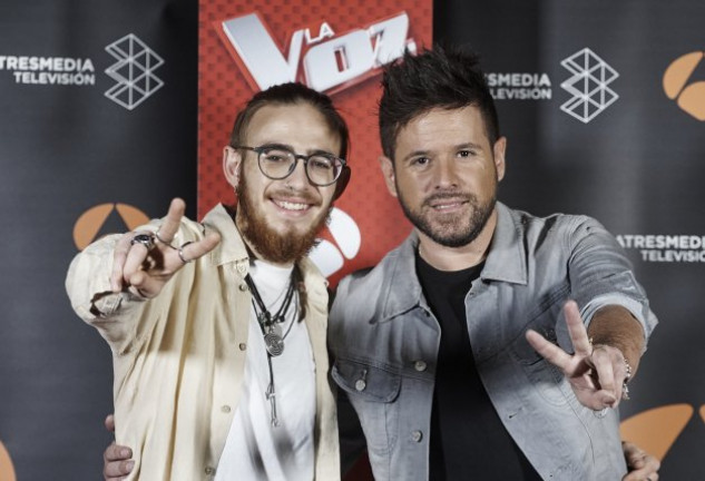 Andrés con Pablo López, el «coach» de su equipo.