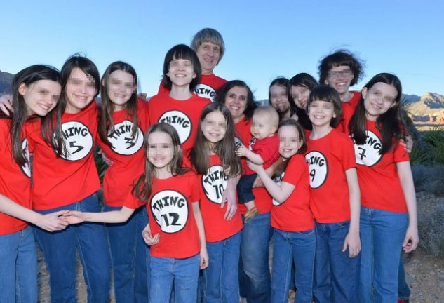Los Turpin parecían una familia excéntrica, pero feliz.