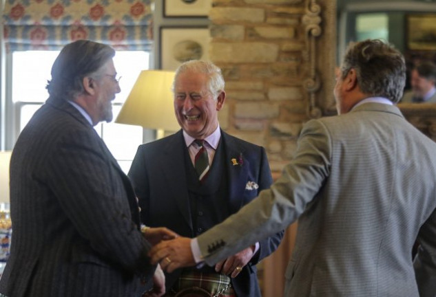 El príncipe Carlos el día de la inauguración de The Granary Lodge.
