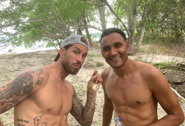 Sergio Ramos y Keylor Navas.