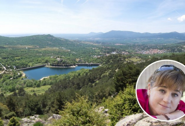 Vista panorámica de Navalmedio, donde se busca a la esquiadora.