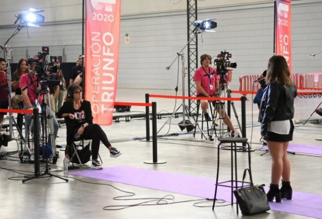 Noemí Galera durante el «casting» que se celebró en el Palau Sant Jordi de Barcelona.