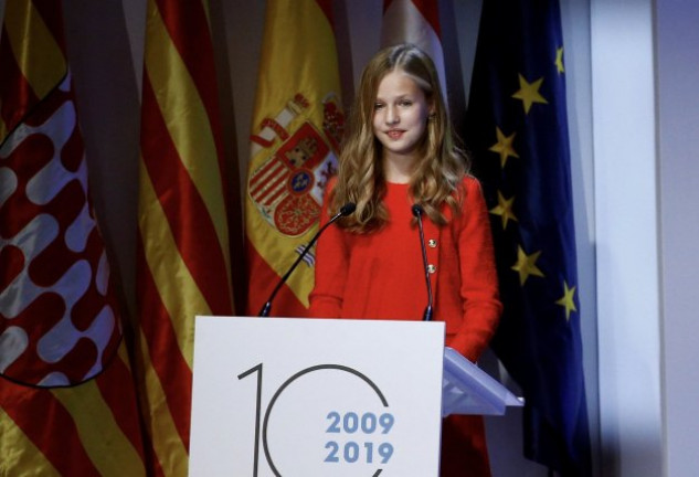 Leonor, durante el discurso