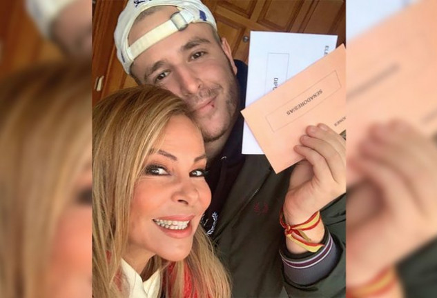 Ana Obregón acudió junto a su hijo, Álex Lequio.