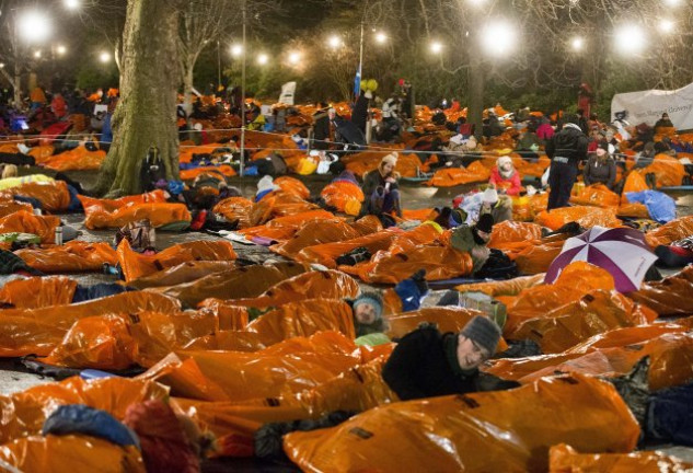 Una de las «noches en la calle» celebrada en Edimburgo.