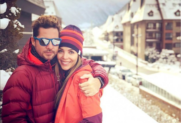 David Bisbal y Rosanna Zanetti en el Valle de Arán (Lleida).  