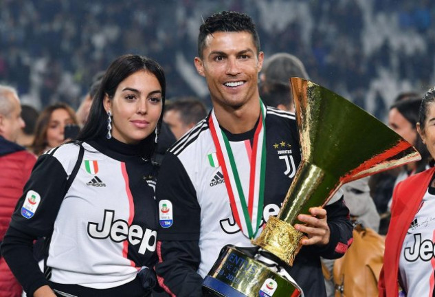 Cristiano junto a su pareja, Georgina Rodríguez, el pasado mes de mayo, celebrando el título de la Serie A italiana.