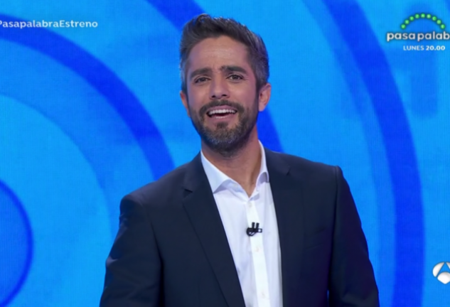 Roberto Leal en el estreno del nuevo Pasapalabra en Antena 3