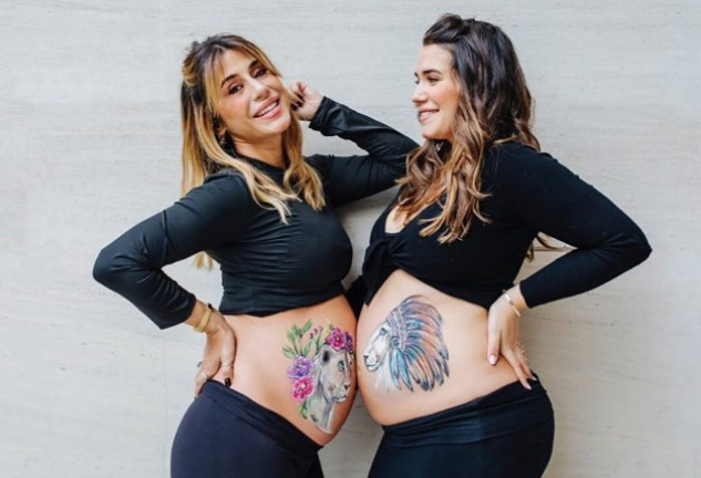 La diseñadora y su hermana pasaron parte de su embarazo juntas.