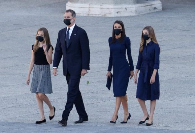 La Familia Real ha participado al completo en el acto de homenaje a las víctimas del Coronavirus.