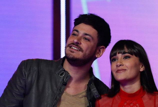 Luis Cepeda y Aitana, en la gala de 'OT' del 2 de febrero de 2018.