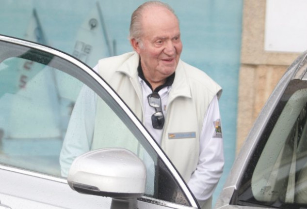 El monarca Juan Carlos I en Sanxenxo en julio de 2019.