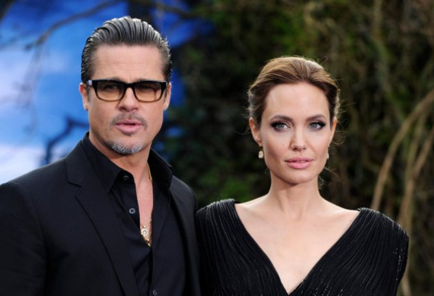 Brad Pitt y Angelina Jolie, en la presentación de 'Maléfica' en Londres (2014).