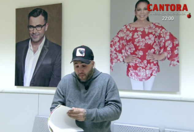 Kiko Rivera, en las instalaciones de Mediaset, horas antes de la emisión de 'Cantora: La Herencia Envenenada'
