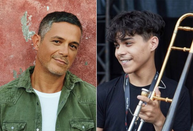 Alejandro Sanz está muy orgulloso de su hijo, Alexander.