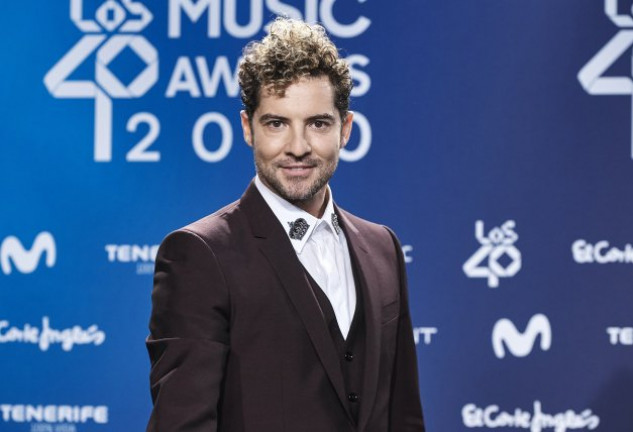 David Bisbal fue uno de los nominados que finalmente recogieron un premio en la gala LOS40 Music Awards del 2020.