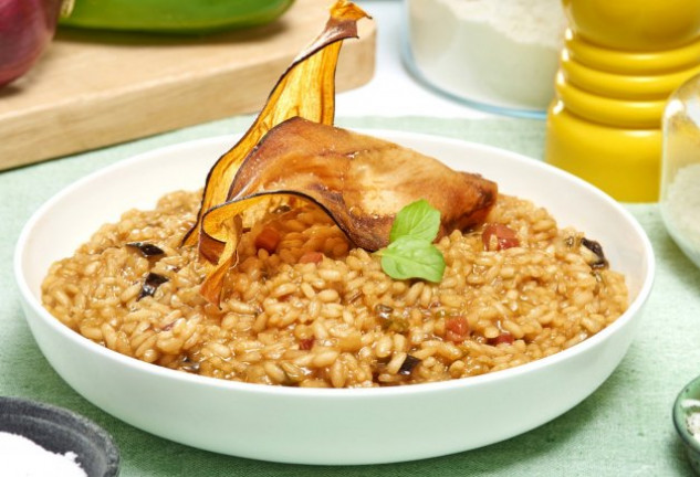 risotto-con-berenjenas-y-jamon