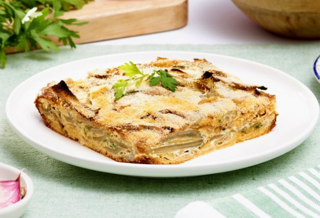 Pencas de acelga al horno con pan rallado Pencas de acelga al horno con pan rallado