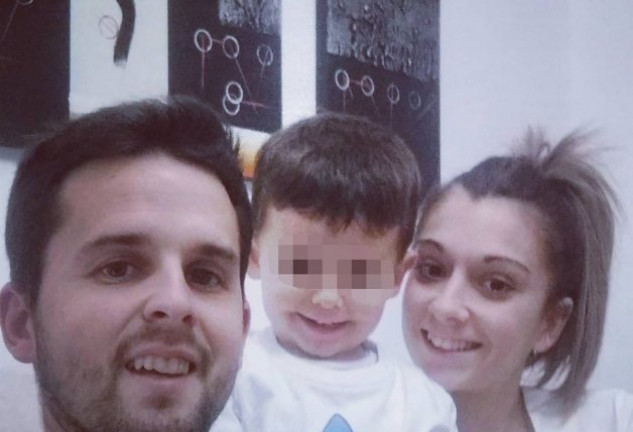 Hugo Molina y su familia están muy felices con la pequeña Noa en casa.