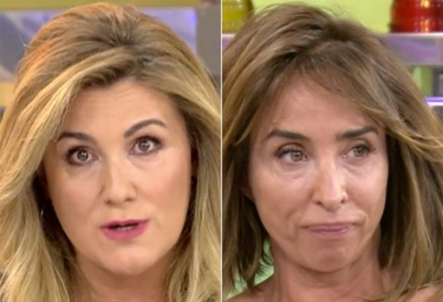 Carlota Corredera y María Patiño, a la gresca ayer en Sálvame.