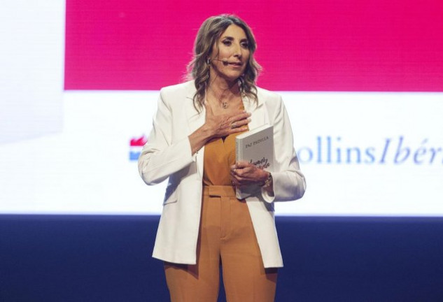 Paz, durante la presentación de su libro, que está siendo un éxito absoluto de ventas.