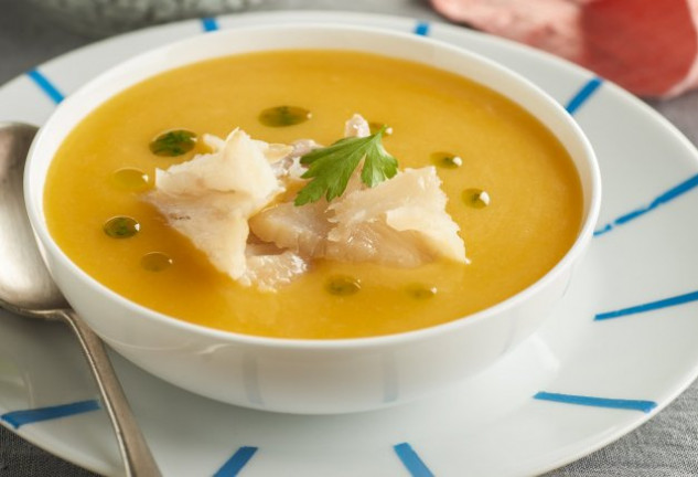 crema-de-calabaza-con-bacalao-ahumado