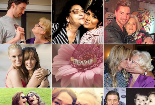 Todos estos famosos han compartido imágenes con sus mamis.