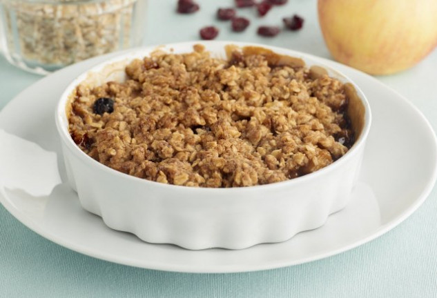 crumble-de-manzana-con-copos-de-avena