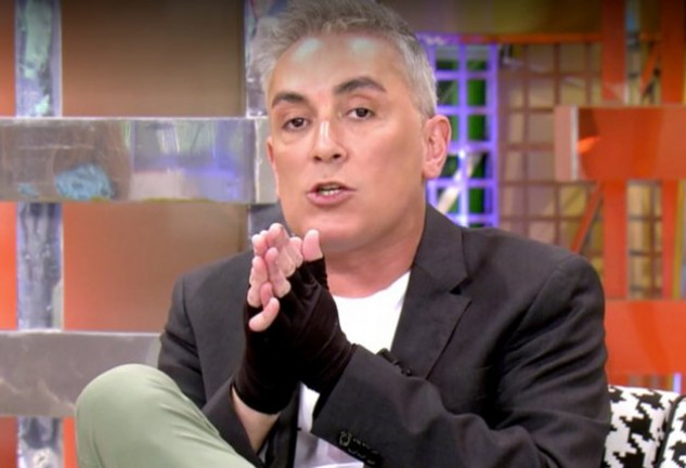 Kiko Hernández durante uno de los programas de Sálvame.