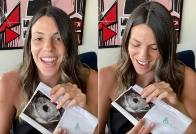 Laura Matamoros ha enseñado emocionada las primeras ecografías de su bebé.