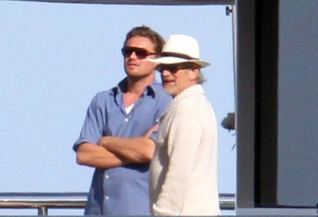 Leonardo DiCaprio fue uno de los invitados del director que pudo disfrutar de este lujoso barco.