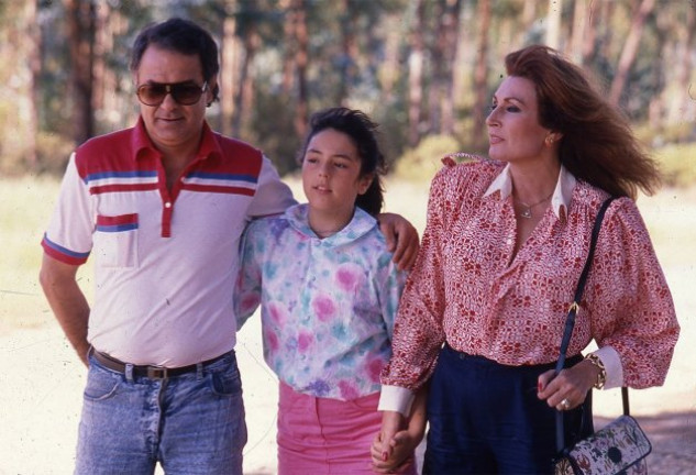 Pedro Carrasco, Rociíto y Rocío Jurado cuando eran una familia.