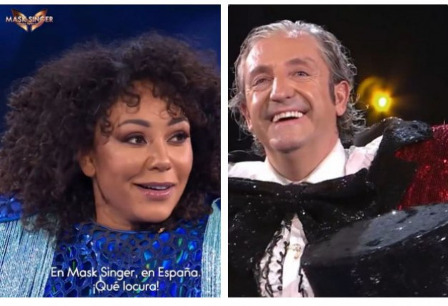 Josep Pedrerol y Mel B eran Rana y Medusa en 'Mask Singer'.