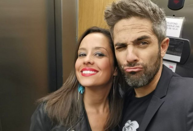 Roberto Leal y Sara Rubio, una pareja muy orgullosa de sus hijos.