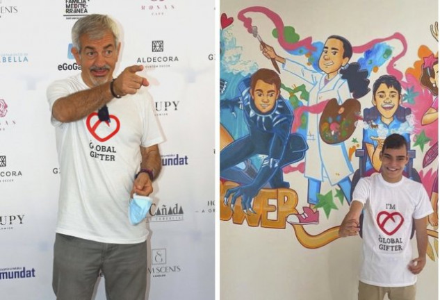 Carlos Sobera y Adrián Martín coincidieron en la inauguración de la Casa Global Gift, creada para atender a menores con necesidades especiales.
