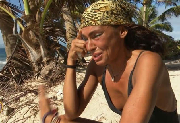 Olga Moreno en la playa de Honduras en sus últimos días de concurso.