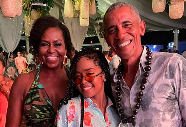 El matrimonio Obama con la cantante H.E.R.