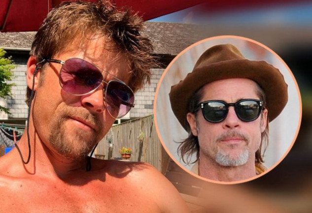 El parecido de Nathan con Brad Pitt es más que razonable. 