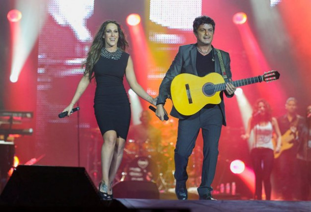 Alejandro Sanz y Malú han estado siempre muy unidos y sobre el escenario hacen una pareja perfecta.