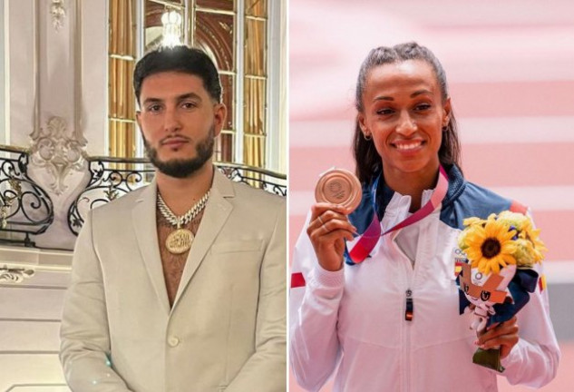 Omar Montes y Ana Peleteiro, ambos con medalla.