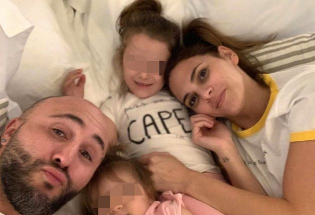 Kiko, con sus hijas, Ana y Carlota.