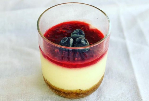 cheesecake-con-mermelada-de-frambuesa