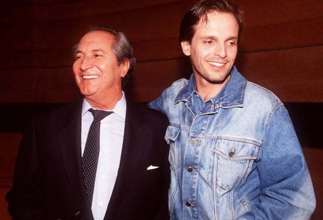 Miguel Bosé con su padre, Luis Miguel Dominguín, con quien tenía una complicada relación.